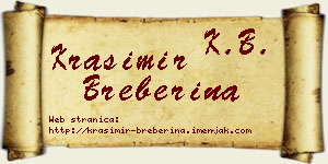 Krasimir Breberina vizit kartica